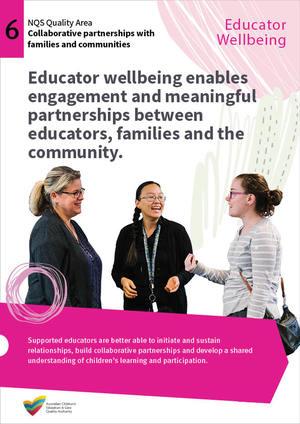 Thumbnail image of Educator wellbeing poster – Quality Area 6