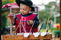 child painting