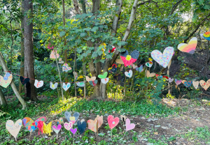 Sea of Hearts garden display