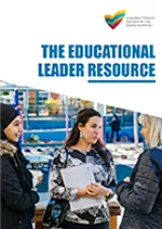 The Educational Leader Resource cover showing educators talking to each other