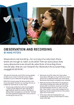 Observation and recording