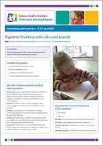 Connecting with practice: Supporting resource – Marking with coloured pencils video thumbnail image