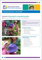 Connecting with practice: Supporting resource – Enjoying the vegetable garden video thumbnail image