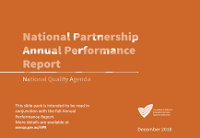 National Partnership Annual Performance Report 2018 – Slide pack cover image